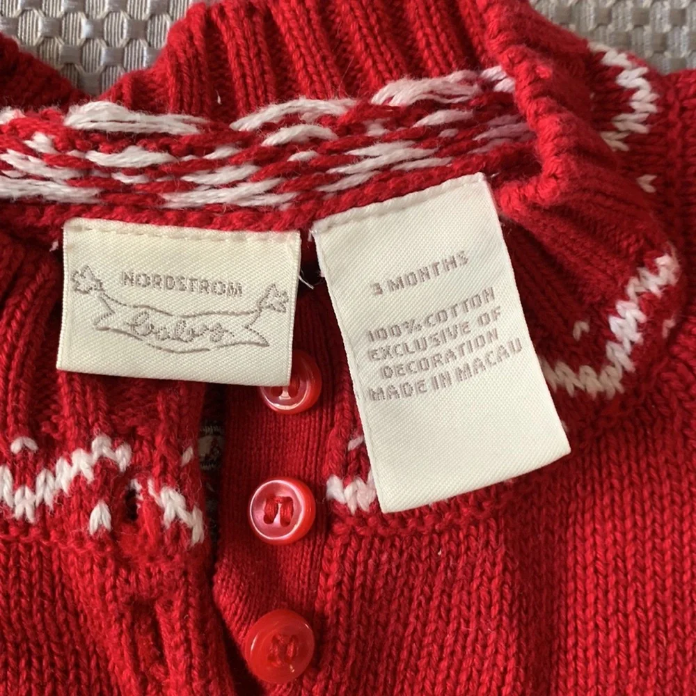 Nordstrom Baby winter jumper in red
